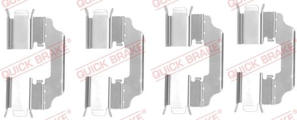 QUICK BRAKE 109-1770 Lisakomplekt, ketaspiduriklotsid KANGOO 1.5 dCi 90 (FW0G, FW05, FW08, FW11) 90 HP Diisel