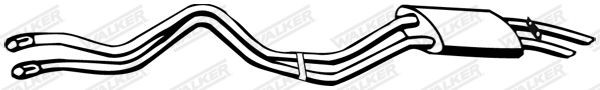 WALKER Rear silencer Article number: 02891 cheaply