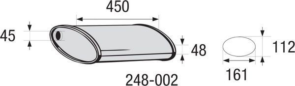 BOSAL Middle Silencer, universal Article number: 248-002 cheaply