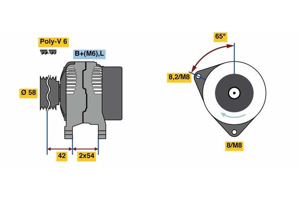 BOSCH Indsprøjtningsdyse Varenummer: F 00B J00 046 billige