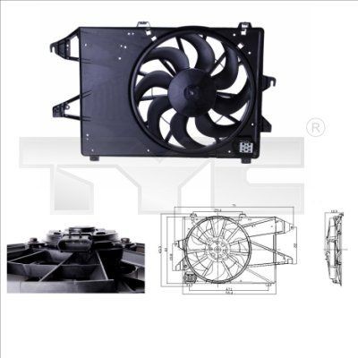 TYC Fan, radiator Article number: 810-0004 cheaply