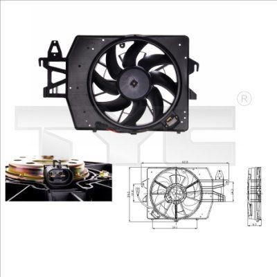 TYC Radiatora ventilators raksta numurs: 810-0040 lēti