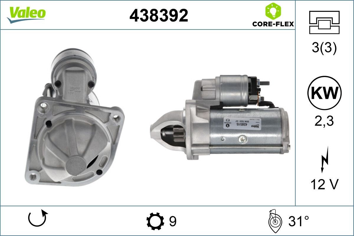 VALEO Starter Artikli number: 438392 soodsalt
