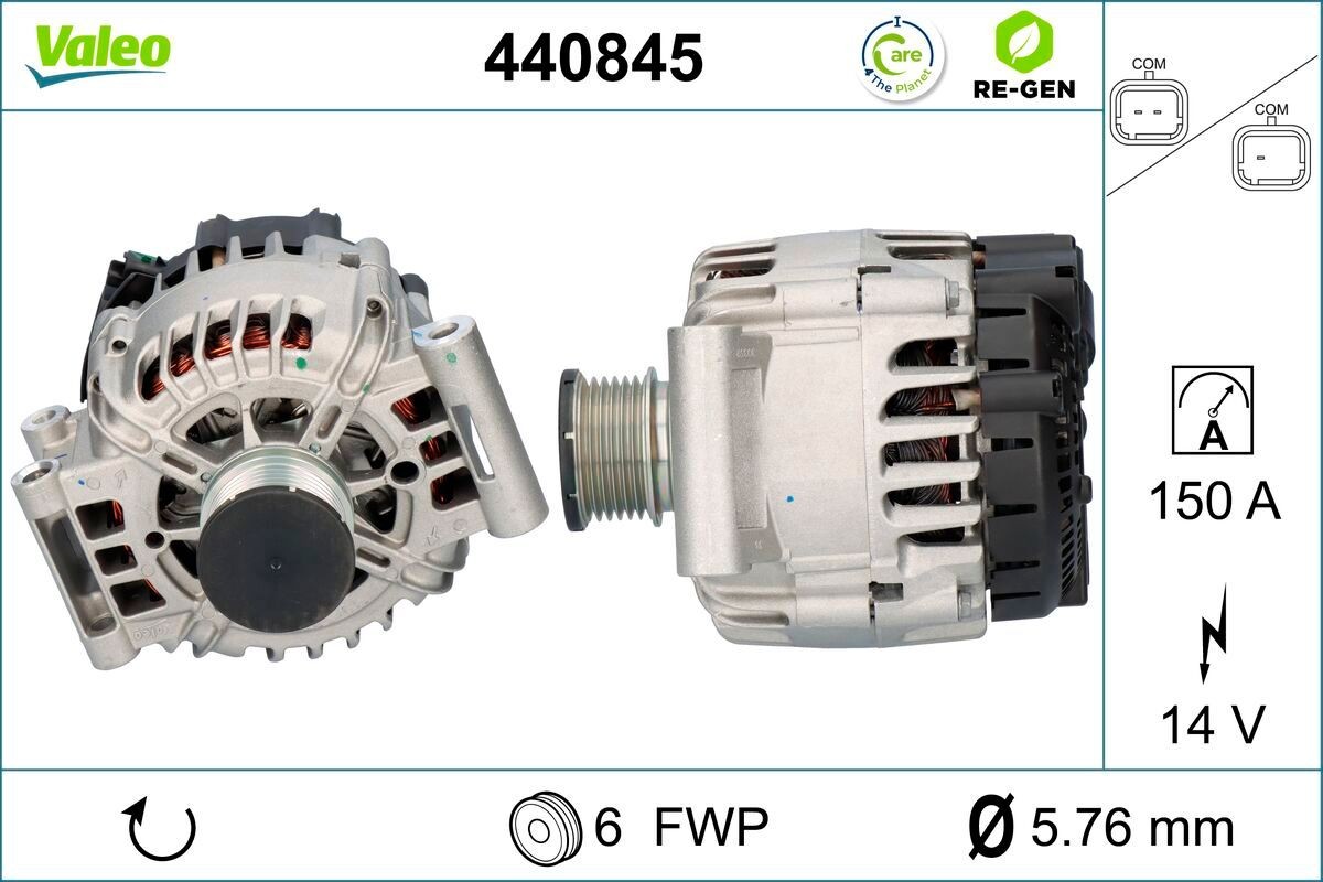 VALEO Alternator Article number: 440845 cheaply