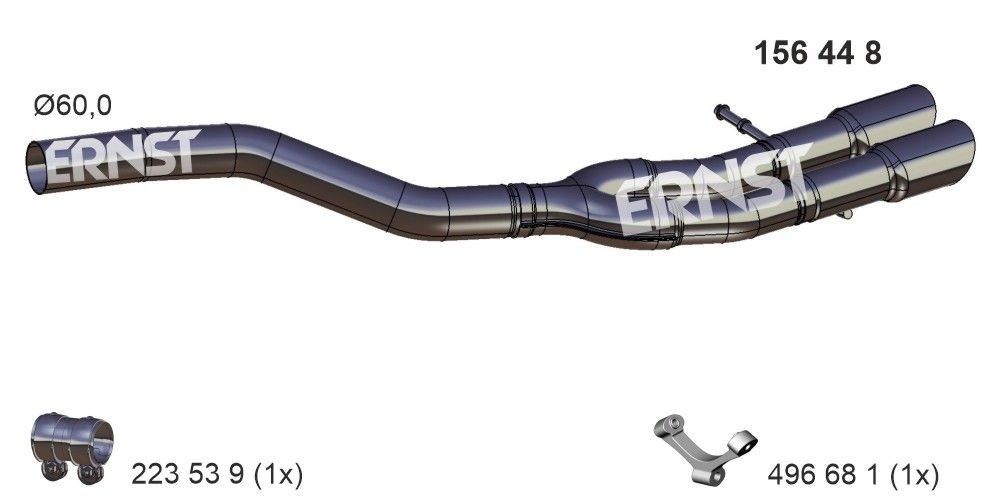 ERNST Exhaust Pipe Article number: 156448 cheaply