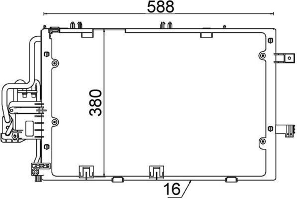 MAHLE ORIGINAL Kondenzator, klimatska naprava številka artikla: AC 308 000S poceni