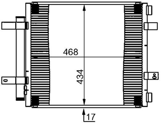 MAHLE ORIGINAL Air conditioning condenser Article number: AC 362 000S cheaply