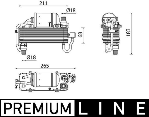 MAHLE ORIGINAL Air conditioning condenser Article number: AC 960 000P cheaply