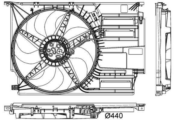 MAHLE ORIGINAL Radiaatori ventilaator Artikli number: CFF 403 000P soodsalt