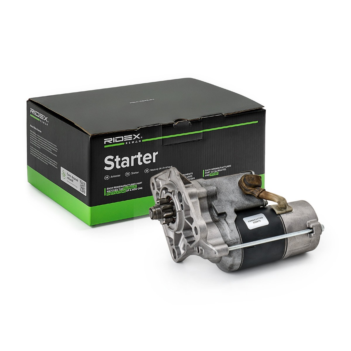 RIDEX REMAN Starter Artikli number: 2S0295R soodsalt