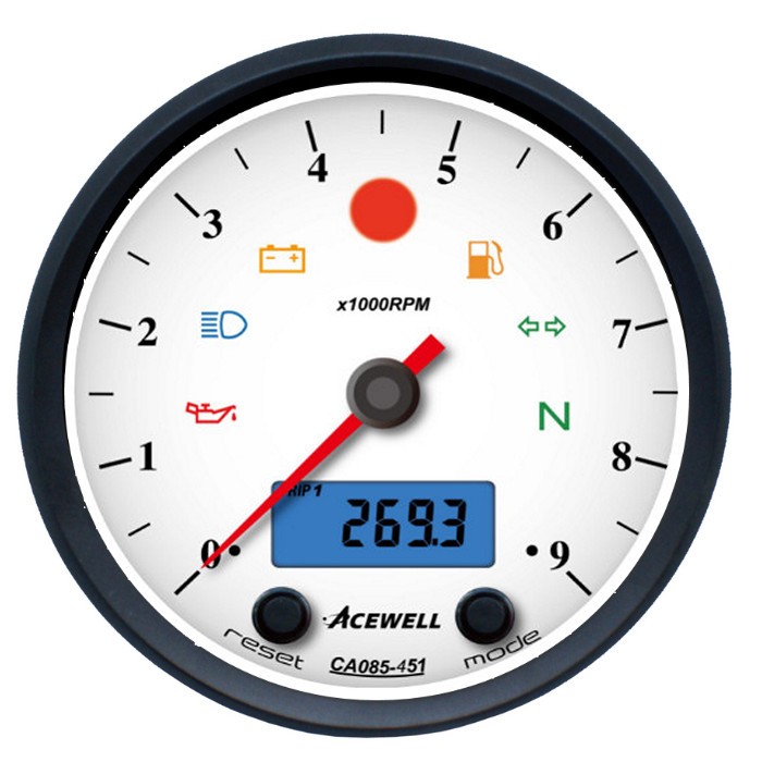 Acewell Omdrejningsmåler Varenummer: ACE-CA085451ASW billige