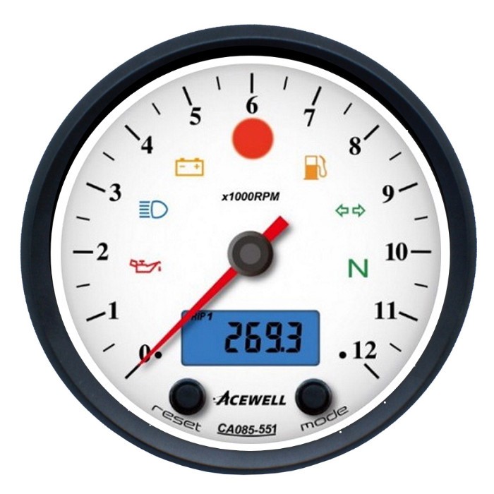 Acewell Omdrejningsmåler Varenummer: ACE-CA085551ASW billige