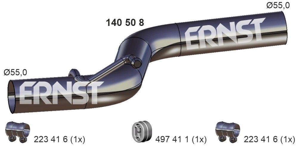 ERNST Exhaust Pipe Article number: 140508 cheaply