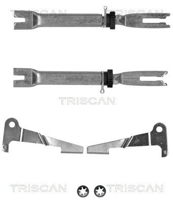 TRISCAN Justering, sæt, tromlebremse Varenummer: 8105 103011 billige