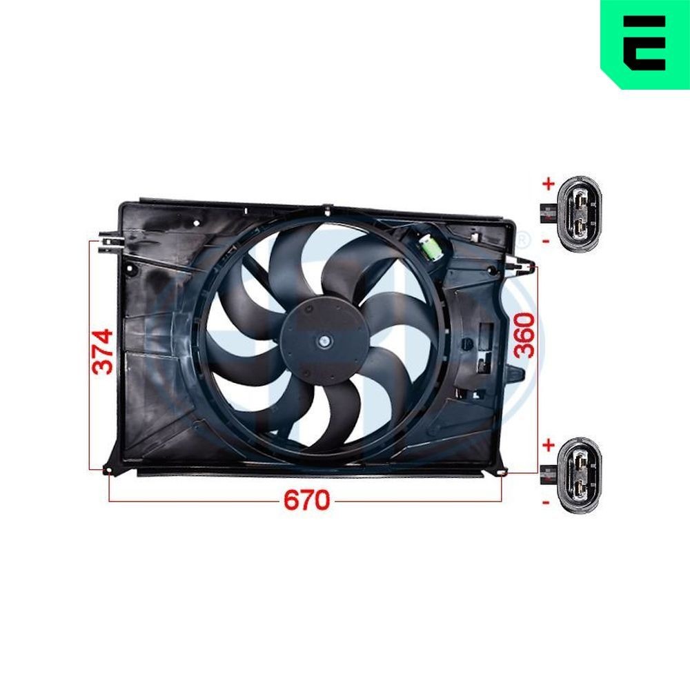 ERA Fan, radiator Article number: 352134 cheaply