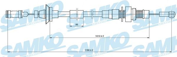 SAMKO Throttle cable Article number: C0005A cheaply