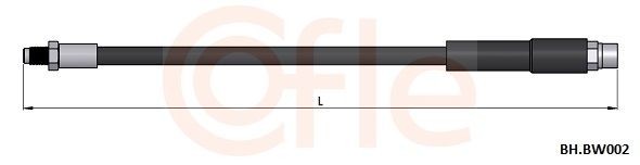 COFLE Brake hose Article number: 92.BH.BW002 cheaply