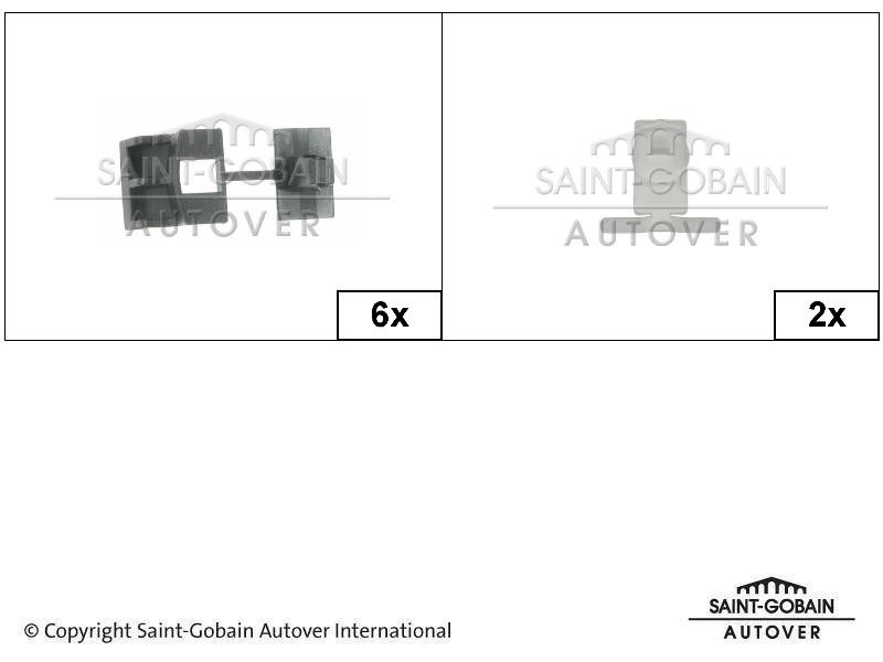SAINT-GOBAIN Holdeclip, ruteinnbygging artikkelnummer: 5002201910 billig