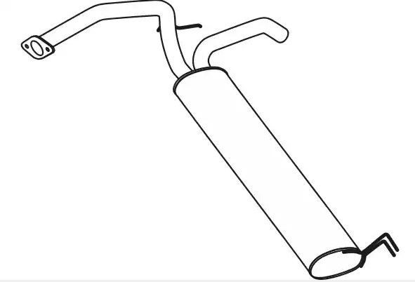 VEGAZ Rear silencer Article number: PGS-477 cheaply
