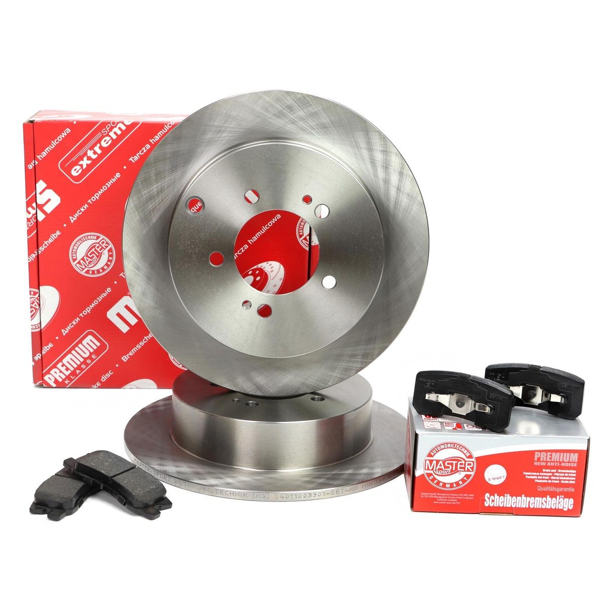 MASTER-SPORT Brake discs and pads set Article number: 201003300 cheaply