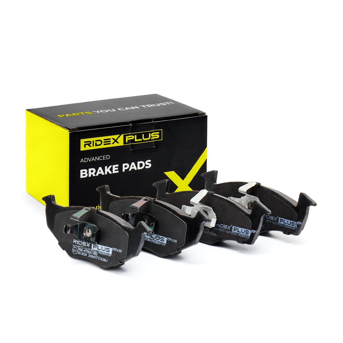 RIDEX PLUS Brake pad set Article number: 402B0016P cheaply