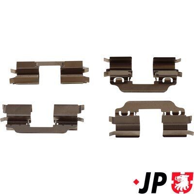 JP GROUP 4364003810 Lisakomplekt, ketaspiduriklotsid KANGOO 1.5 dCi 90 (FW0G, FW05, FW08, FW11) 90 HP Diisel