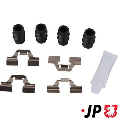 JP GROUP 4364004110 Lisakomplekt, ketaspiduriklotsid MEGANE 1.5 dCi (KM02) 101 HP Diisel 2009