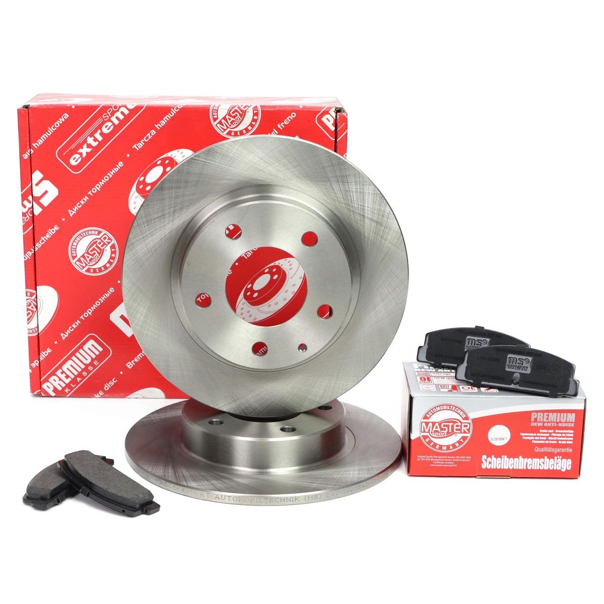 MASTER-SPORT Brake discs and pads set Article number: 201002341 cheaply