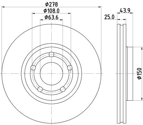 MINTEX Brake disc Article number: MDC3004C cheaply