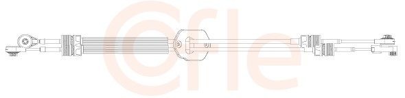 COFLE 92.10.2468 Cable, manual transmission TRANSIT 2.2 TDCi RWD 135 PS Diesel