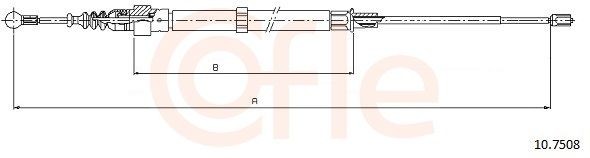 COFLE Hand brake cable Article number: 92.10.7508 cheaply