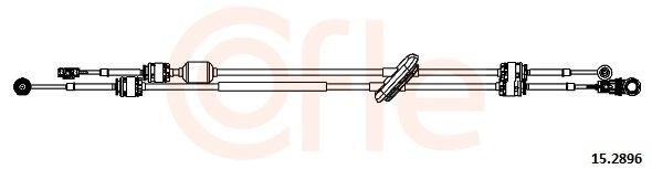 COFLE 92.15.2896 Cable, manual transmission MASTER 2.5 dCi 100 99 PS Diesel 2010