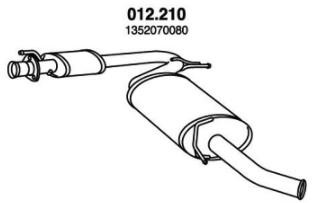 PEDOL Rear silencer Article number: 012.210 cheaply