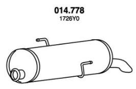 PEDOL Rear silencer Article number: 014.778 cheaply