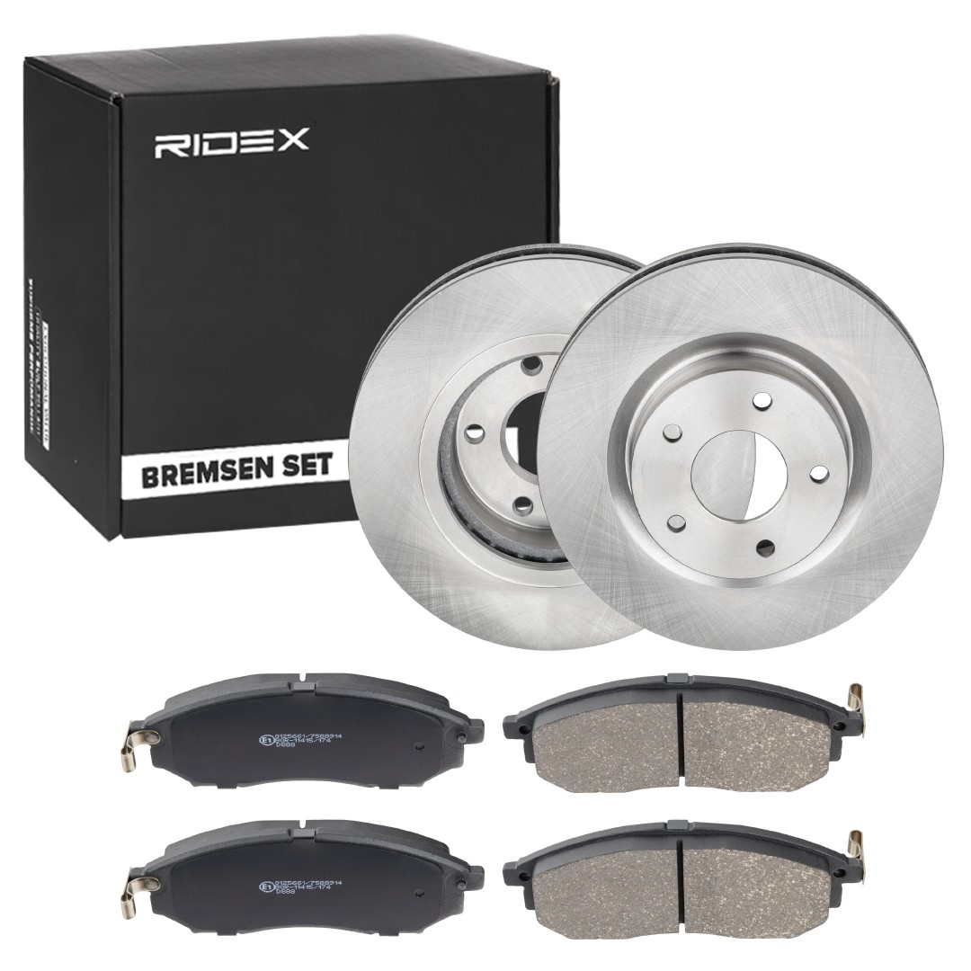 RIDEX Brake discs and pads set Article number: 3405B0819 cheaply