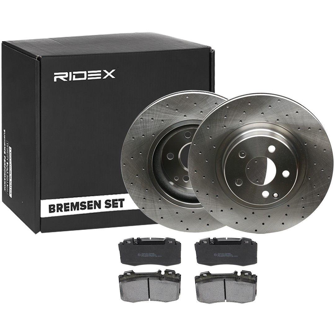 RIDEX Brake discs and pads set Article number: 3405B1521 cheaply