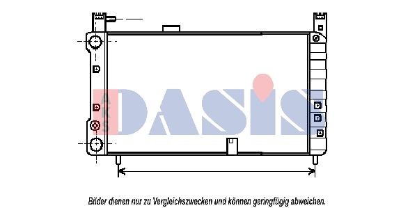 AKS DASIS Engine radiator Article number: 080220N cheaply