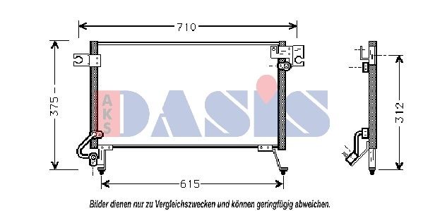 AKS DASIS Air conditioning condenser Article number: 142000N cheaply