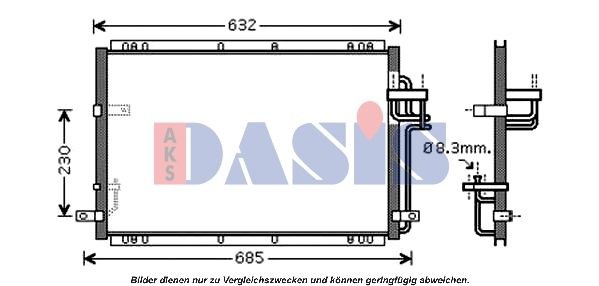 AKS DASIS Kondensaator, kliimaseade Artikli number: 512039N soodsalt