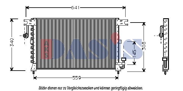 AKS DASIS Air conditioning condenser Article number: 562050N cheaply