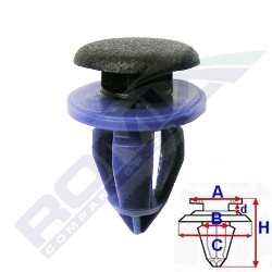 ROMIX Clip, trim / protective strip Article number: C60141 cheaply