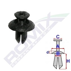 ROMIX Clip, trim / protective strip Article number: C60551 cheaply