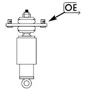 KYB Shock absorber Article number: 343170 cheaply