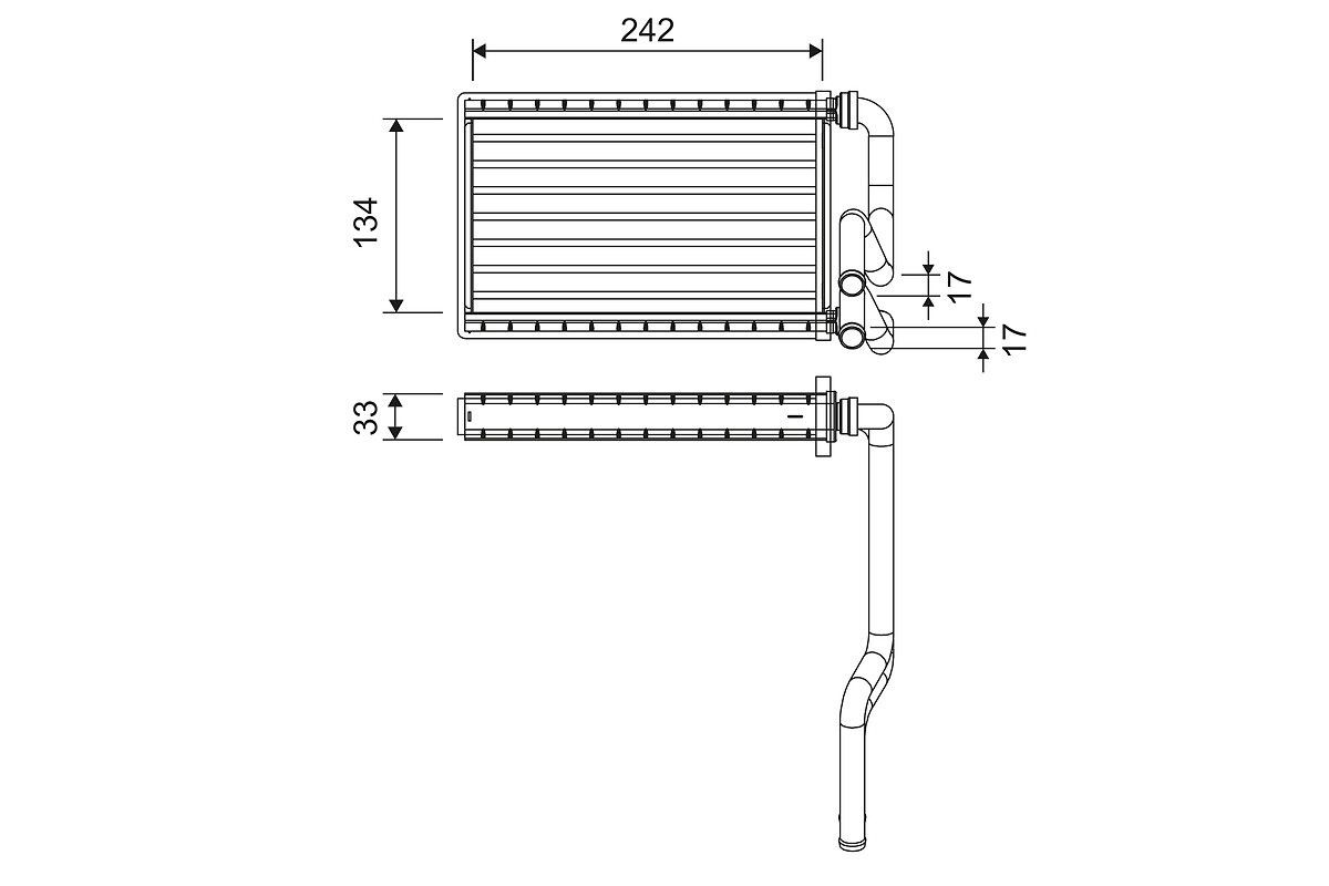 VALEO Heater matrix Article number: 811578 cheaply