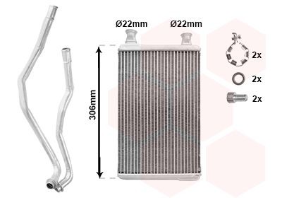 VAN WEZEL Radiateur de chauffage numéro de l'article: 07006145 à bon prix