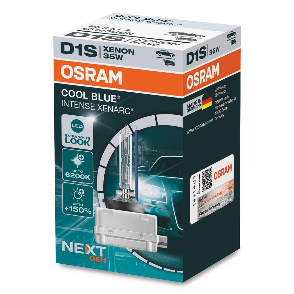 OSRAM 66140CBN Xenon lamp DURANGO 6.4 SRT8 AWD 481 PS Petrol