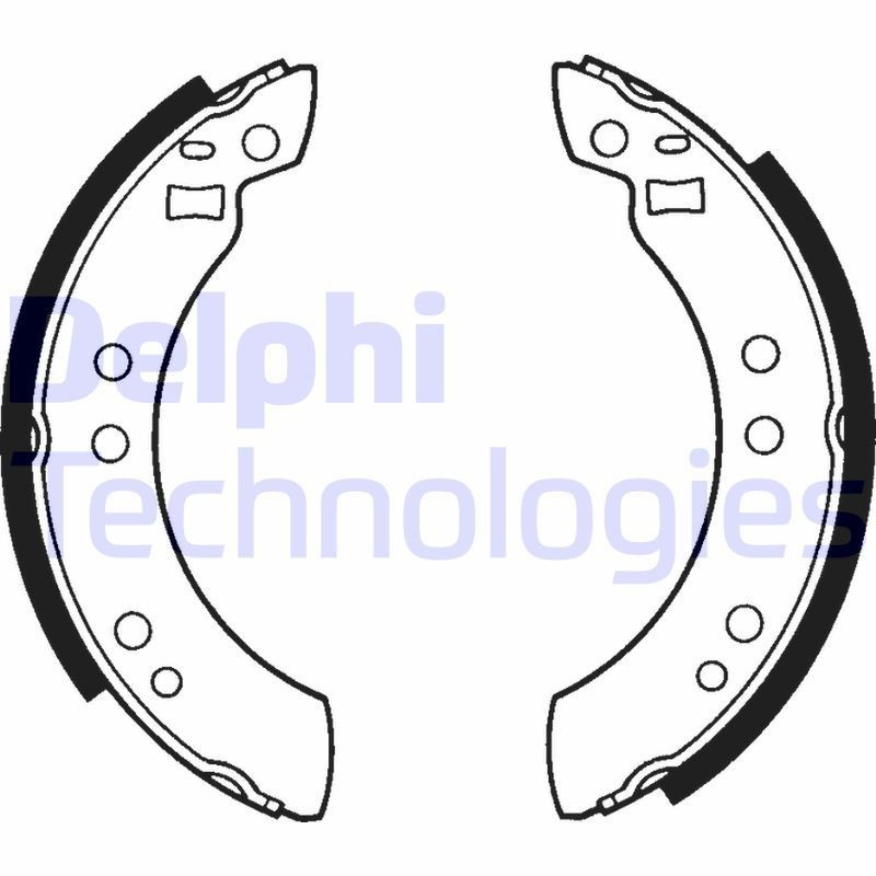 DELPHI Brake Shoe Set Article number: LS1173 cheaply