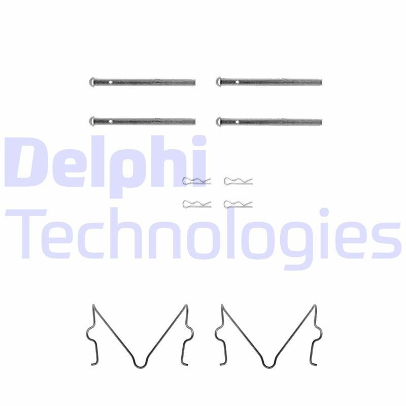 DELPHI LX0275 Lisakomplekt, ketaspiduriklotsid CHARADE 1.0 50 HP Bensiin 1984