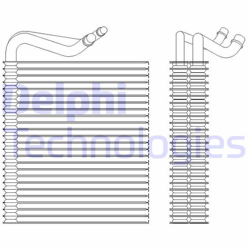 DELPHI Air conditioning evaporator Article number: TSP0525202 cheaply