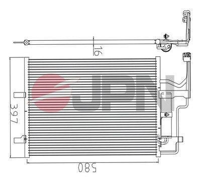 JPN Air conditioning condenser Article number: 60C9108-JPN cheaply